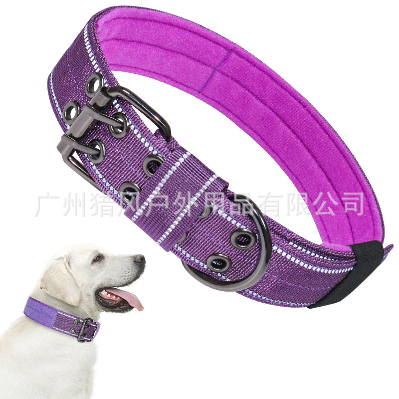 Adjustable 5-Level Tactical Dog Collar with Leash – Perfect for Large Breeds like German Shepherd & Malinois